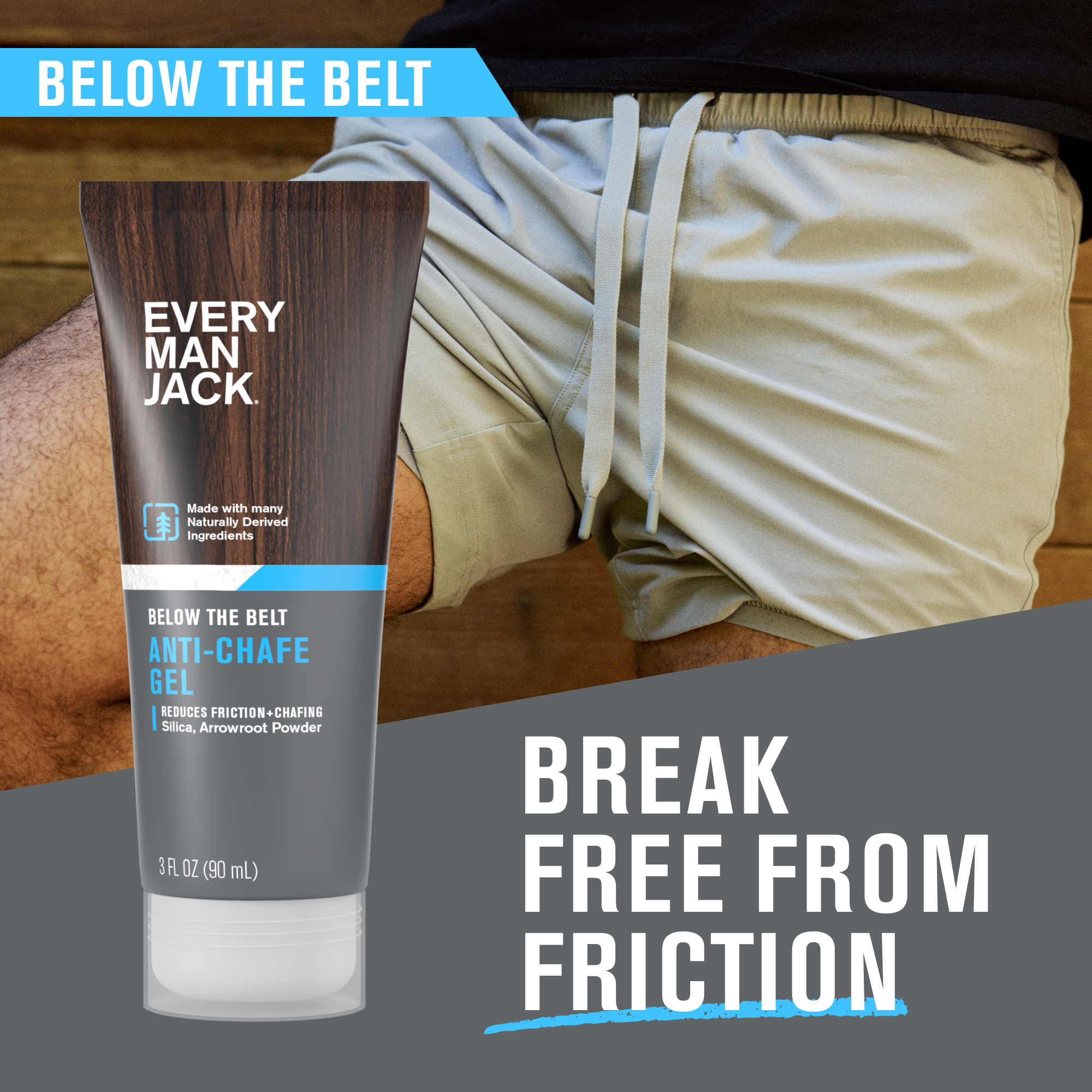 Below the Belt Anti Chafe Gel