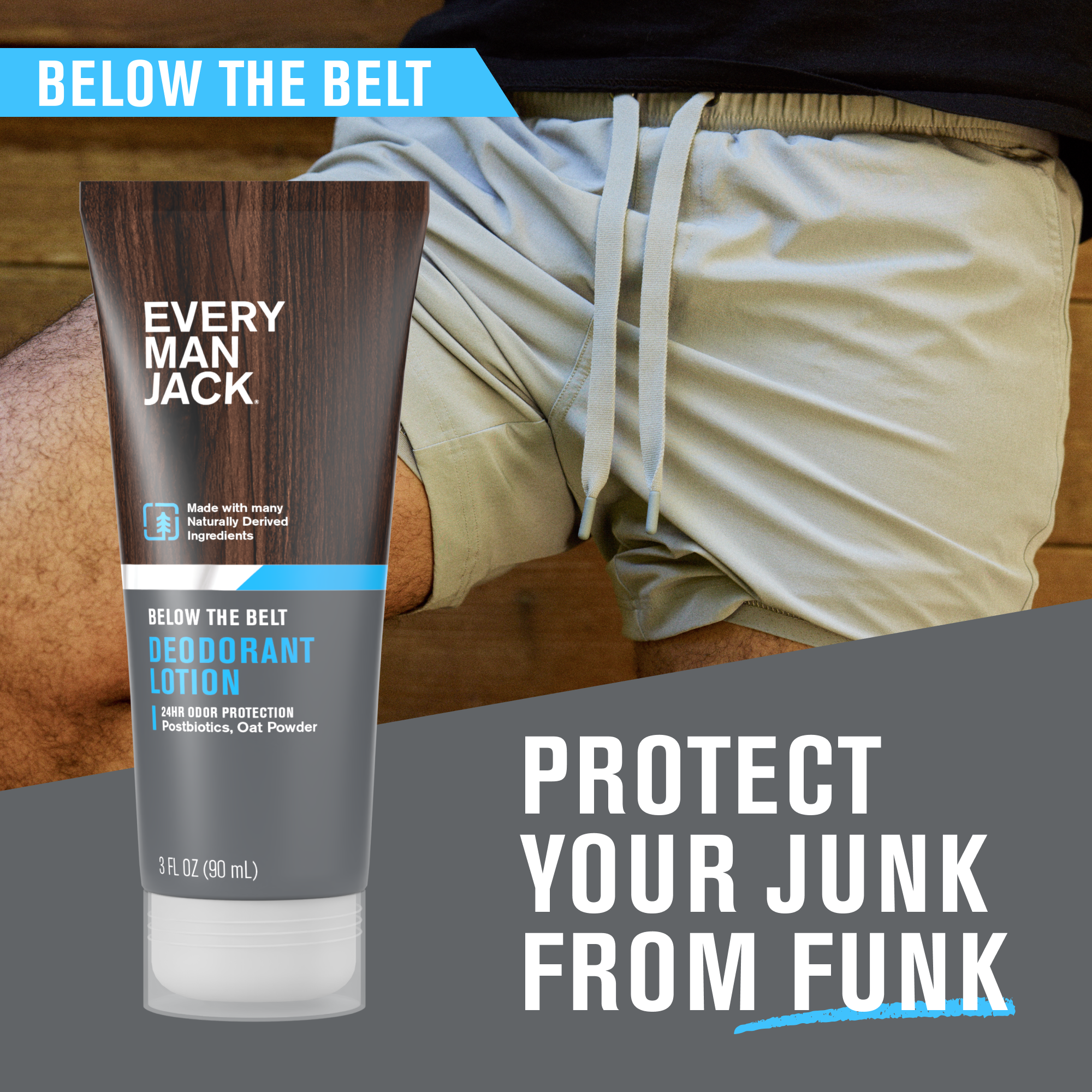 Below the Belt Deodorant Lotion